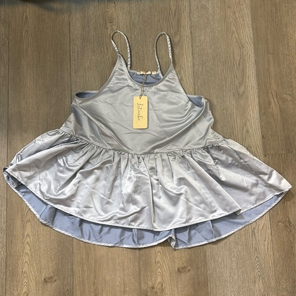 NWT! Anthropologie Let Me Be Shine Halter Babydoll Tank - Size Small 💎🟤 - Picture 6 of 9